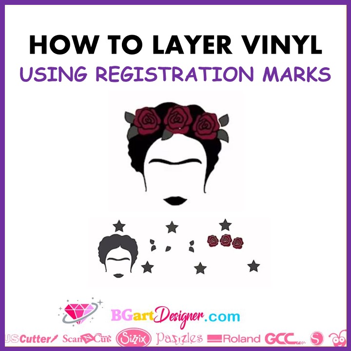 How to layer vinyl using registration marks