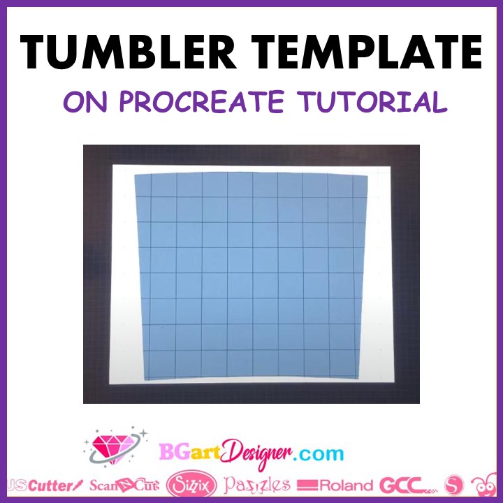 How to make a tumbler template on procreate