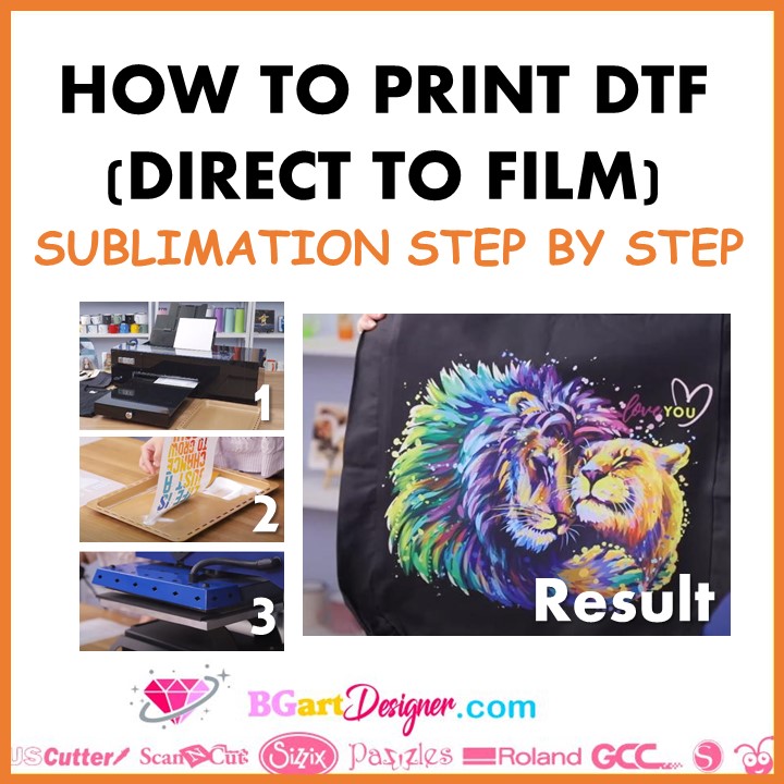 How to print DTF direct to print sublimation step by step