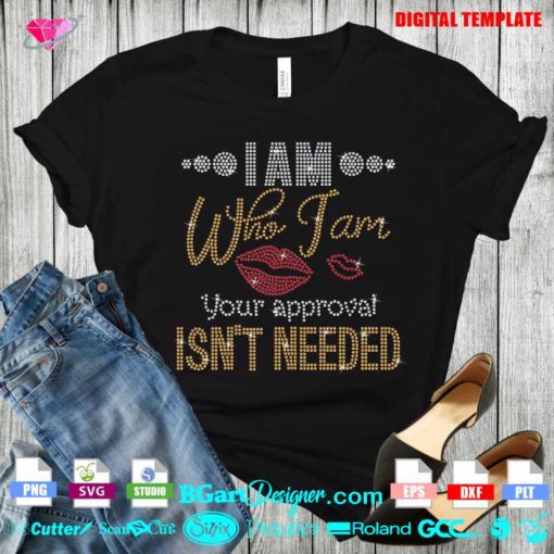 approval is not needed lips digital rhinestone template, download free rhinestone template cricut silhouette