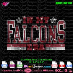 In my falcons era atlanta falcons eagle nfl logo rhinestone template digital svg plt sparkling design preview