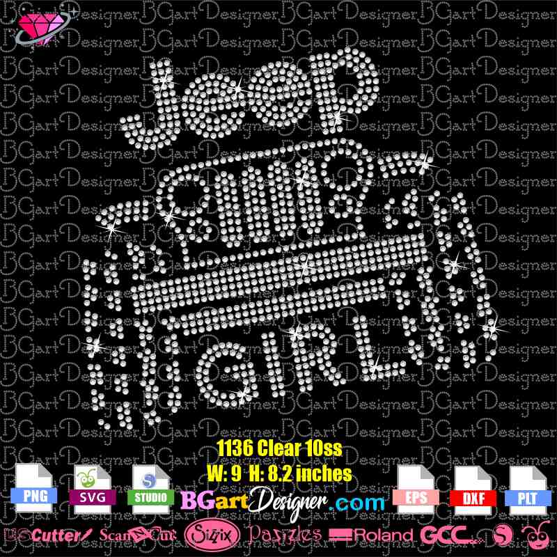 lllᐅ Jeep Girl Rhinestone SVG - digital bling transfer silhouette cricut