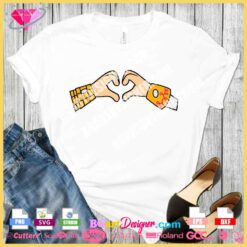 Woody And jessie hands arms making the heart svg cricut download
