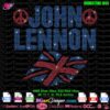 John Lennon rhinestone svg, John lennon peace sign rhinestone svg cricut download