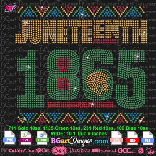 Juneteenth 1865 woman face rhinestone svg cricut silhouette files, juneteenth digital bling rhinestone svg download