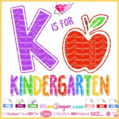 k is for kindergarten svg, teacher school bundle svg cricut vinyl download