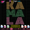 Kamala Classic rhinestone svg cricut silhouette download, democrat Kamala Harris layered svg, madame aka svg bling, Biden Inauguration day layered vinyl