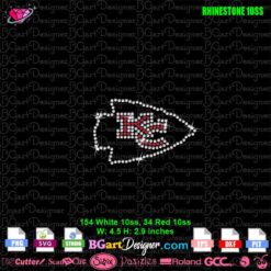 fueled by haters Kansas City Chiefs rhinestone svg