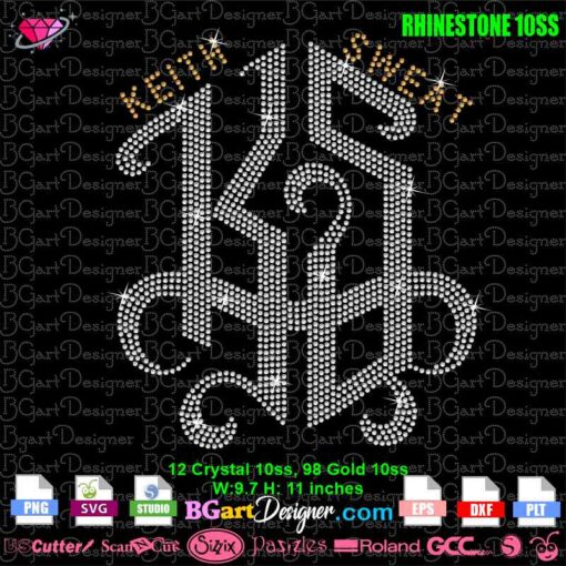 keith sweat hotel rhinestone svg, keith sweat rhinestone template svg download