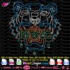 kenzo paris tiger logo rhinestone svg cricut silhouette, kenzo digital rhinestone template download plt