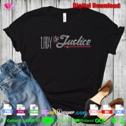 lawyer scale lady justice bling rhinestone transfer,