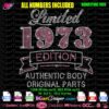 limited edition authentic body original parts rhinestone template svg