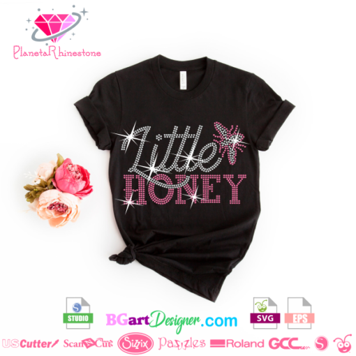 honey bee glitter svg dxf