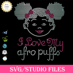 Afro Puffs Little Girl svg, Princess Baby Rhinestone Shoes EDIBLE Cake Topper Image | Afro Puffs Baby | Purple Ruffles Baby | Gold Crown