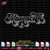 mamacita digital rhinestone template svg cricut silhouette, mamacita bling rhinestone download