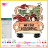merry grinchmas truck svg cricut silhouette, grinch truck Christmas tree gift box sublimation clipart