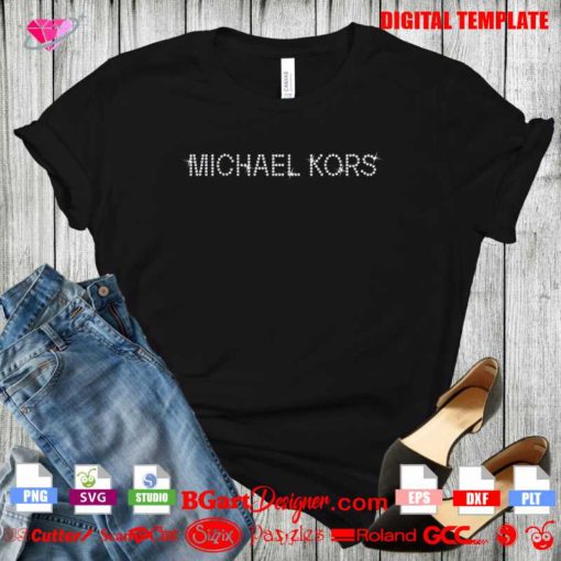 michael kors bling digital rhinestone transfer