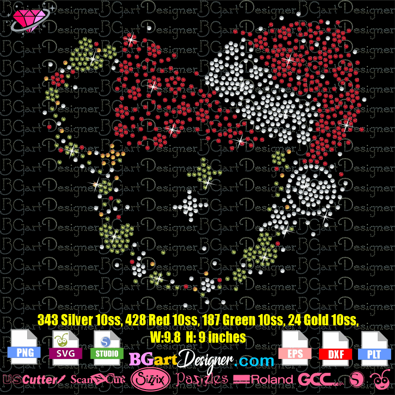 Louis Vuitton & Disney Inspired printable graphic art Minnie Mouse SVG