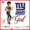 fitness girl New York ny Giants svg cricut silhouette, nfl football team