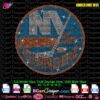 New York Islanders rhinestone template circular NHL logo digital rhinestone template SVG PLT download for Cricut Silhouette cutting machines