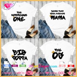 the sicker than your average mama svg, notorious one family birthday svg bundle