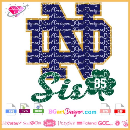 notre dame football sister svg, notre dame sis irish logo svg, ncaa irish svg file