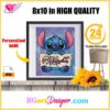 download Personalized Digital Stitch Name Poster, custom name deco room Lilo and Stitch jpeg