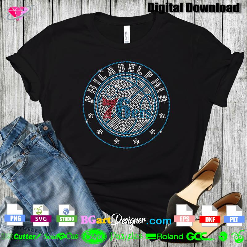 Sixers Red Text SVG For Print Shirt, Philadelphia 76ers