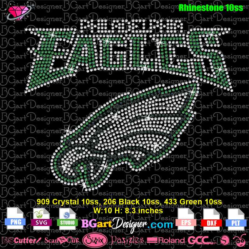 Philadelphia Eagles Rhinestone SVG