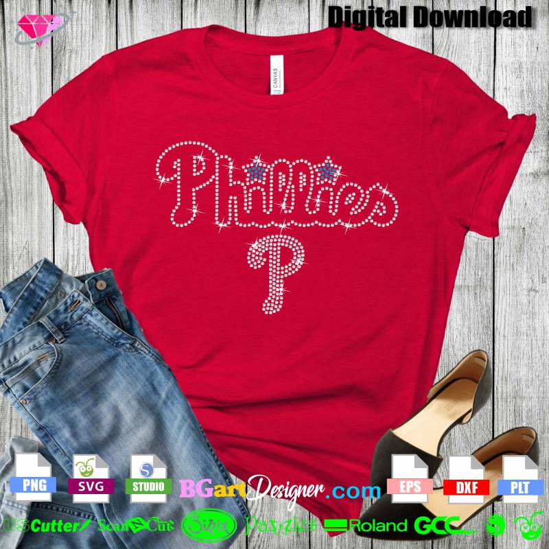 Philadelphia Phillies Logo Rhinestone SVG