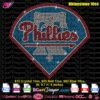 phillies baseball logo rhinestone svg, Philadelphia Phillies bling svg