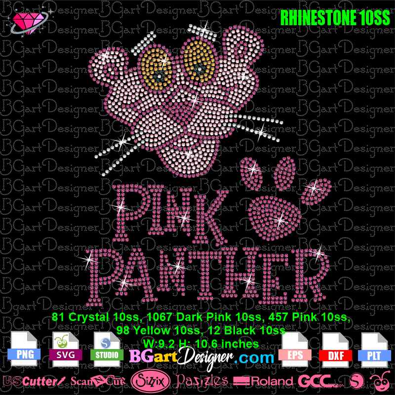 Pink Panther / Graphic, Logo, Clipart, SVG, EPS, PNG / Cut files for  Cricut, Silhouette, Laser cut files