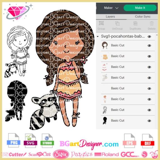 Pocahontas baby princess svg, Pocahontas clipart, Pocahontas disney svg cricut silhouette