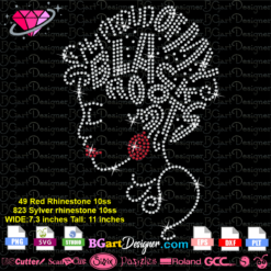 Proud of my black roots woman rhinestone template svg cricut silhouette, download bling prouf of my black roots vector cut file, iron on transfer hot fix