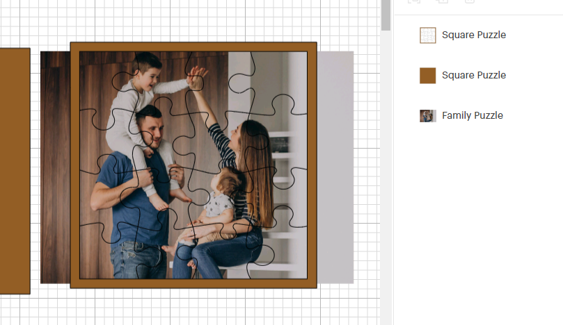 Puzzle design in Cricut design space