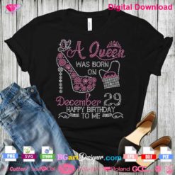 A queen was born in February high heel shoes purse crown butterfly rhinestone svg cricut silhouette, high heel shoes purse birthday bling cut file template, iron on transfer purse lips butterfly rhinestone