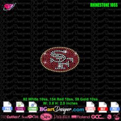 fueled by haters San Francisco 49ers rhinestone svg