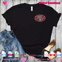 fueled by haters San Francisco 49ers bling rhinestone template svg, San Francisco 49ers small rhinestone svg cricut