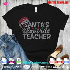 Santa rhinestone Svg cricut silhouette, Teacher bling Svg, silhouette cricut cut files
