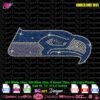 seattle seahawks logo rhinestone design NFL football team svg file