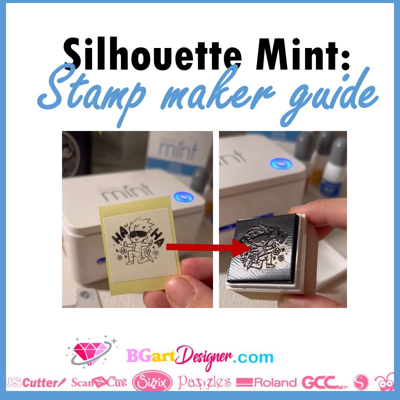 Silhouette Mint Custom Stamp Maker, White