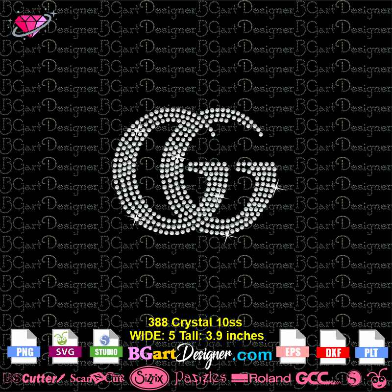 Gucci GG Gray Logo SVG