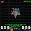 OES Order of the Eastern Star digital rhinestone template Sistar, Sisterhood bling design