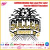 Soccer mascot customizable SVG cut file layered for Cricut Silhouette cutting machines