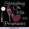 Standing on his promises, Standing On His Promises Christian Religious Rhinestone iron on transfer