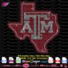 state of Texas ATM logo rhinestone svg cricut silhouette