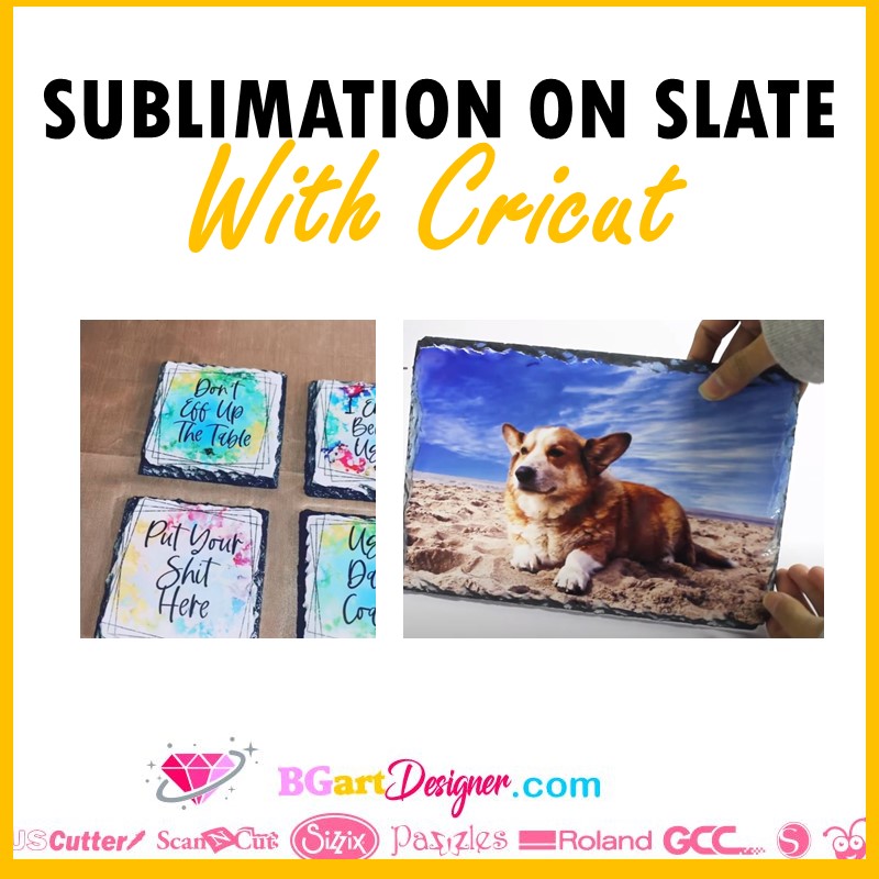 How to sublimate on Slate with Cricut