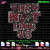 they not like us atlanta falcons digital rhinestone template svg download, nfl football rhinestone svg logo