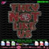 They Not Like Us' San Francisco 49ers rhinestone design template with detailed stone count and dimensions for crafting projects. Compatible with Cricut, Silhouette, and other cutting machines.