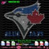 Toronto Blue Jays Logo rhinestone svg, blue jays logo rhinestone svg cricut